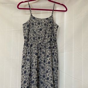 Ann Taylor Loft blue and white dress